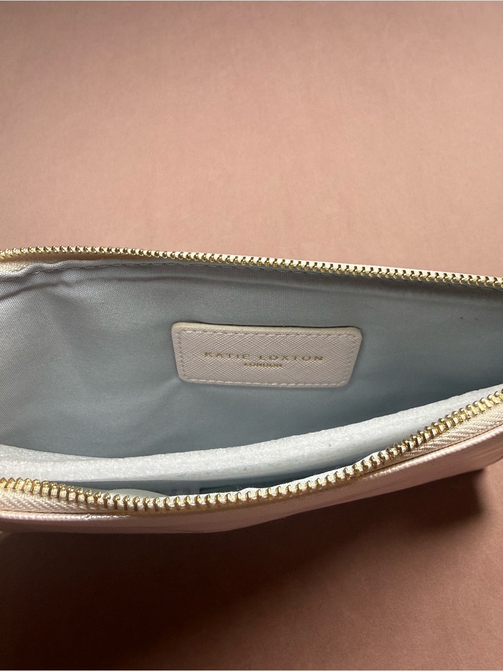 Katie Loxton Vegan Leather Metallic Finish Perfect Pouch Maid of Honor Clutch NW - Picture 6 of 8